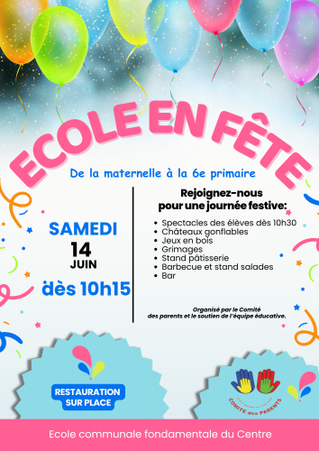 L'école en fête: juin 2025